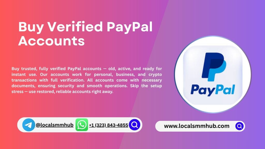 Buy Verified PayPal Accounts