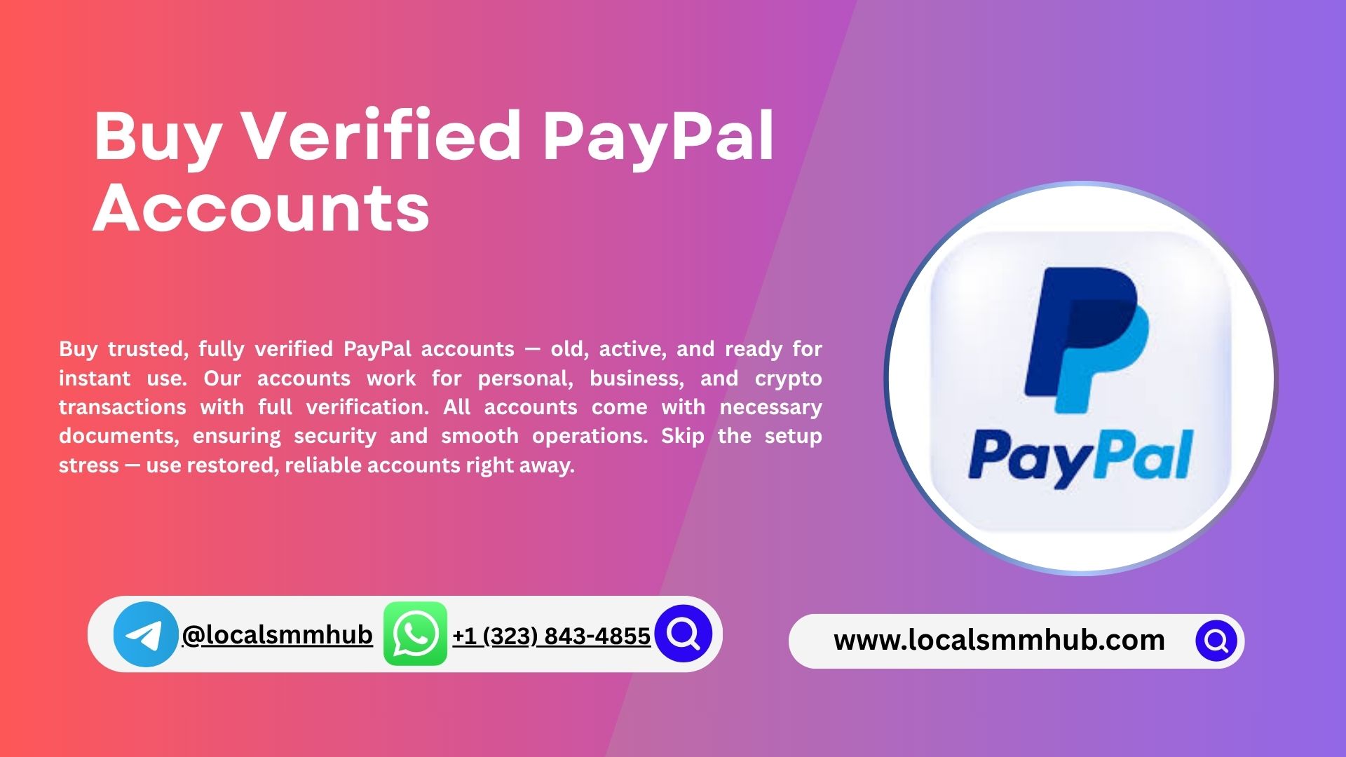 Buy Verified PayPal Accounts
