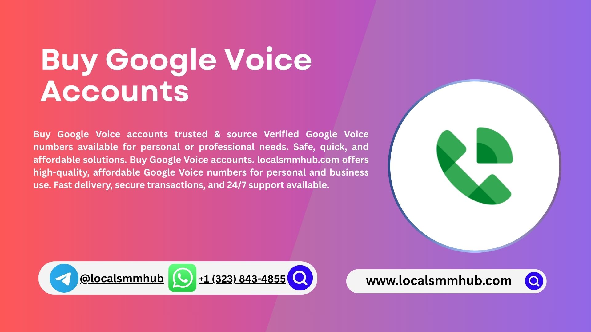 Buy Google Voice Accounts