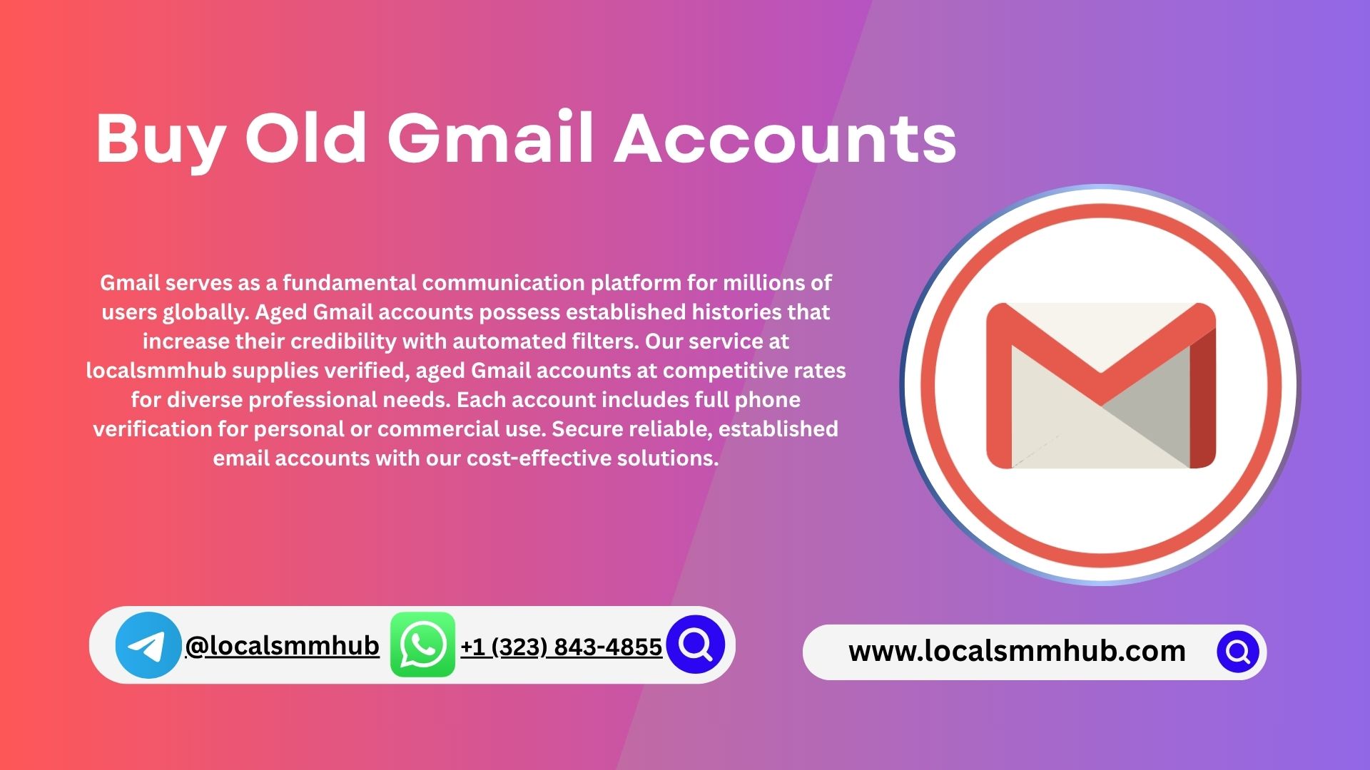 Buy Old Gmail Accounts